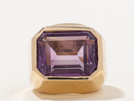 Emerald Cut Amethyst Cocktail Ring | 11.00ct | SZ 5 | Online Sale