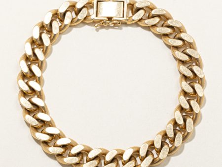 18k Yellow Gold Cuban Link Bracelet | 8  | Online now