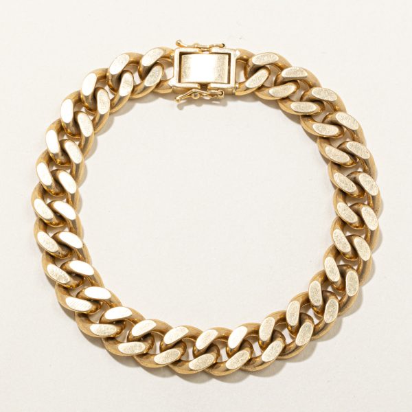 18k Yellow Gold Cuban Link Bracelet | 8  | Online now