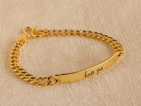 Men s Engraved Bar Bracelet Cheap