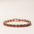 14K Yellow Gold Garnet Bracelet | 20.88ctw | 7.25  | For Discount