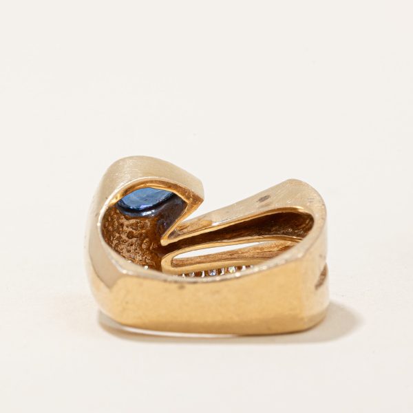 Sapphire & Diamond Cocktail Ring | 0.35ctw, 0.11ctw | SZ 6 | Online Hot Sale