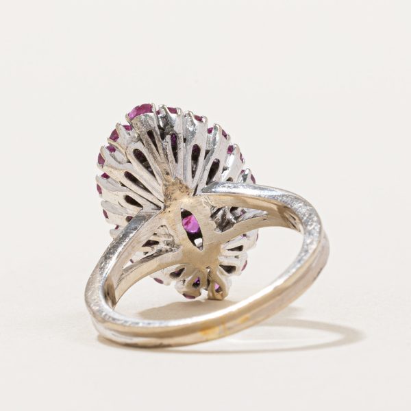 Ruby & Diamond Cocktail Ring | 1.00ctw, 0.28ctw | SZ 4.5 | Online