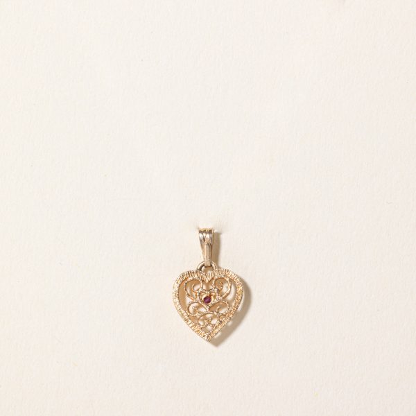 Ruby Heart Pendant | 0.03ct | Supply