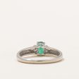 Emerald & Diamond Ring | 0.35ct, 0.02ctw | SZ 6.5 | Cheap