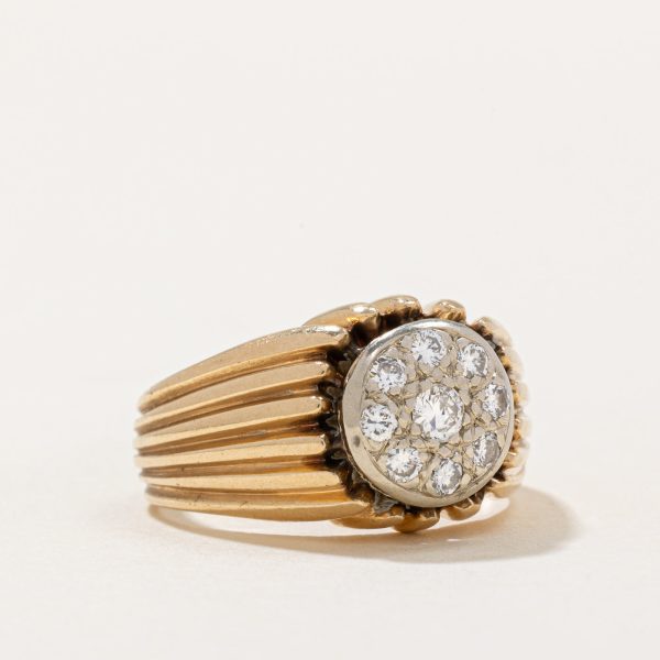 Pave Set Diamond Ring | 0.41ctw | SZ 8.25 | Hot on Sale