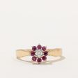 Ruby Halo & Diamond Ring | 0.30ctw, 0.06ct | SZ 5.75 | For Sale