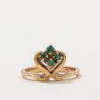 Ornate Emerald Ring | 0.08ctw | SZ 6.5 | For Discount