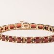 14K Yellow Gold Garnet Bracelet | 20.88ctw | 7.25  | For Discount