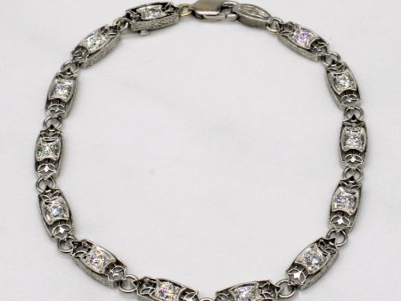 Art Deco Inspired Diamond Bracelet | 0.91ctw | 7.25  | on Sale