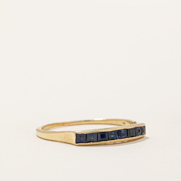 High Set Sapphire Ring | 0.40ctw | SZ 8 | For Discount