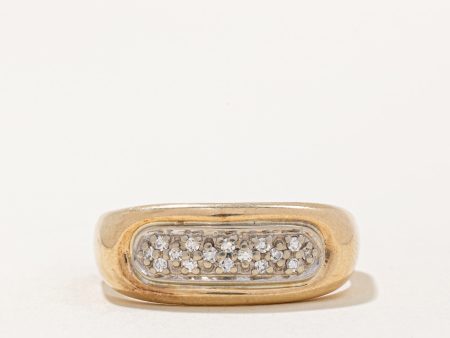 Pave Set Diamond Ring | 0.08ctw | SZ 11.5 | Online now