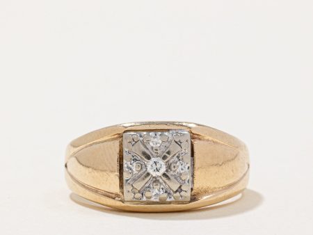 Illusion Set Diamond Ring | 0.11ctw | SZ 9 | on Sale