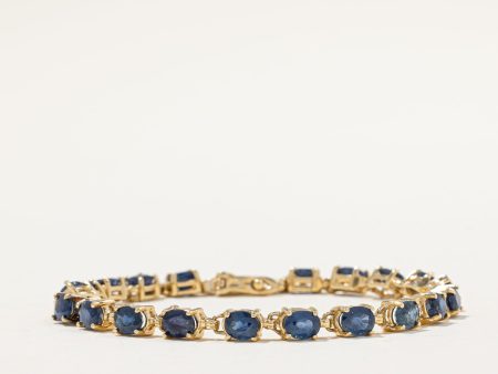 Blue Sapphire Bracelet | 8.00ctw | 7  | Discount