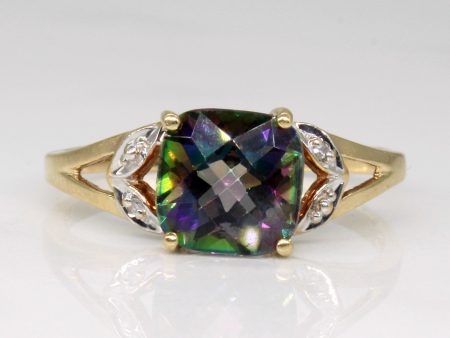 Mystic Topaz & Diamond Cocktail Ring | 2.10ct, 0.01ct | SZ 9.25 | Online