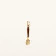 Enameled Gold Fork Charm Sale