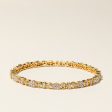 18K Yellow Gold Diamond Bangle | 4.02ctw | 8  Supply