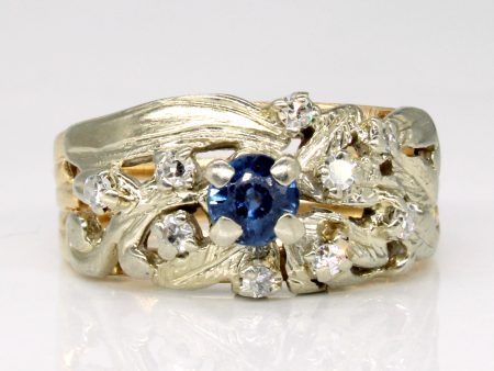 Sapphire & Diamond Ring | 0.40ct, 0.18ctw | SZ 6.25 | Hot on Sale