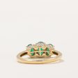 Three Stone Emerald & Diamond Ring | 1.10ctw, 0.06ctw | SZ 7 | Online Hot Sale