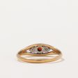 Garnet & Diamond Ring | 0.16ct, 0.01ctw | SZ 6.25 | For Sale