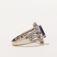 Iolite & Diamond Bypass Ring | 1.50ct, 0.15ctw | SZ 6 | Discount