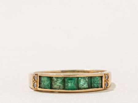 Square Cut Emerald Ring | 0.60ctw | SZ 7.5 | For Discount