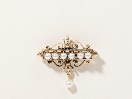 Vintage Pearl Pendant & Brooch Hot on Sale