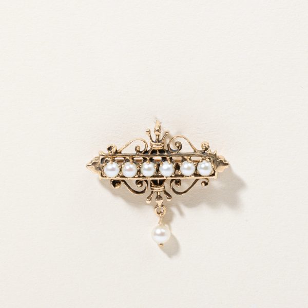 Vintage Pearl Pendant & Brooch Hot on Sale