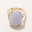 Lavender Jadeite Cocktail Ring | 9.00ct | SZ 7.5 | For Sale