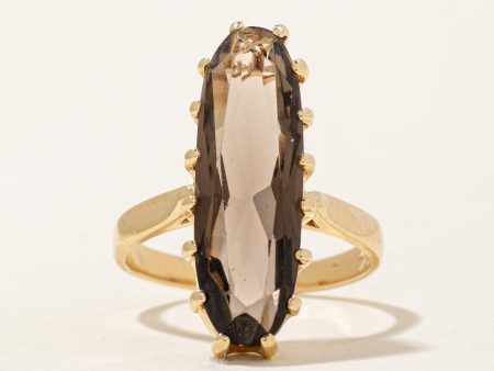 Smoky Quartz Cocktail Ring | 6.00ct | SZ 7.75 | For Discount