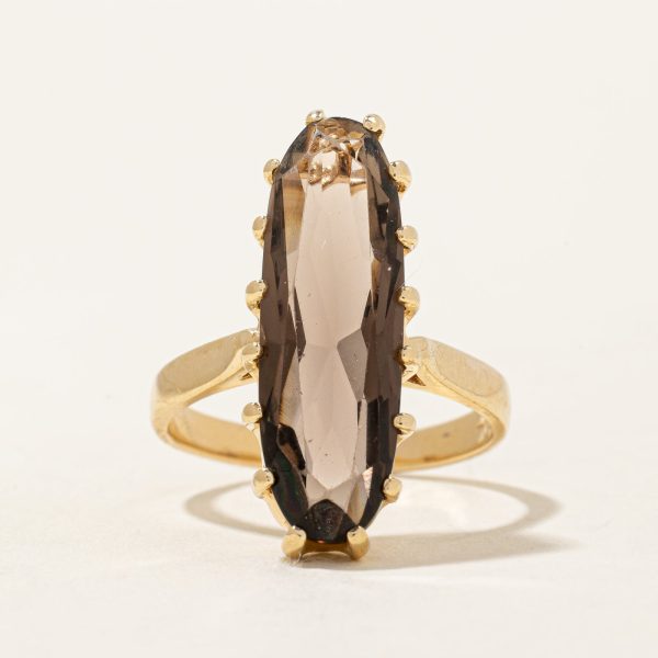 Smoky Quartz Cocktail Ring | 6.00ct | SZ 7.75 | For Discount