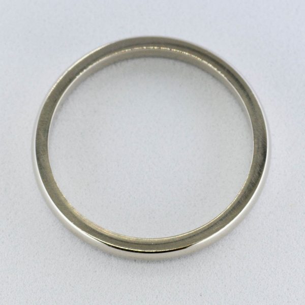 100 Ways  14k White Gold Dainty Band | 2mm Online Sale