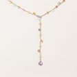 Marco Bicego by Birks  18k Yellow Gold Multi Gem and Diamond Lariat | 10.5ctw | 14  For Sale