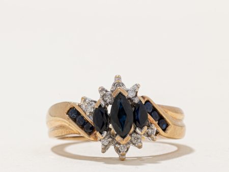 Sapphire & Diamond Ring | 0.37ctw, 0.03ctw | SZ 5.5 | Sale