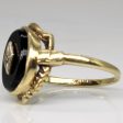 Onyx & Diamond Cocktail Ring | 1.70ct, 0.01ct | SZ 6.75 | Online Sale