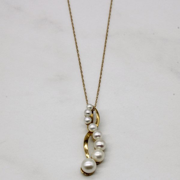 Pearl Drop Pendant & Necklace | 18  | For Cheap