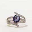 Iolite & Diamond Bypass Ring | 1.50ct, 0.15ctw | SZ 6 | Discount