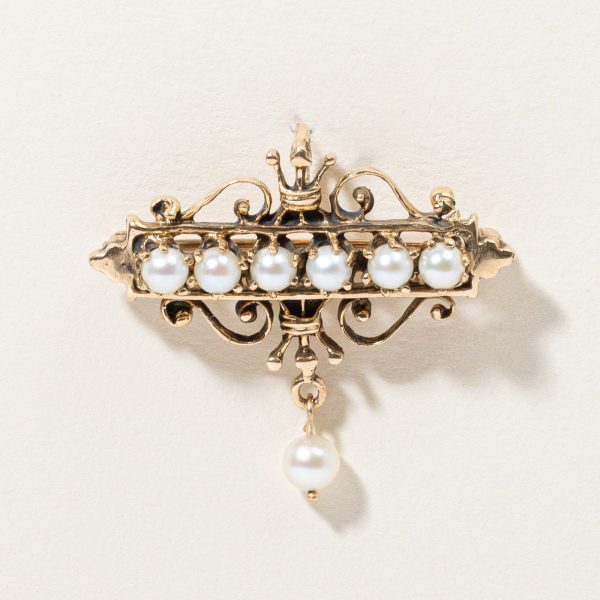 Vintage Pearl Pendant & Brooch Hot on Sale