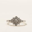 Ornate Diamond Ring | 0.17ctw | SZ 7.5 | Cheap