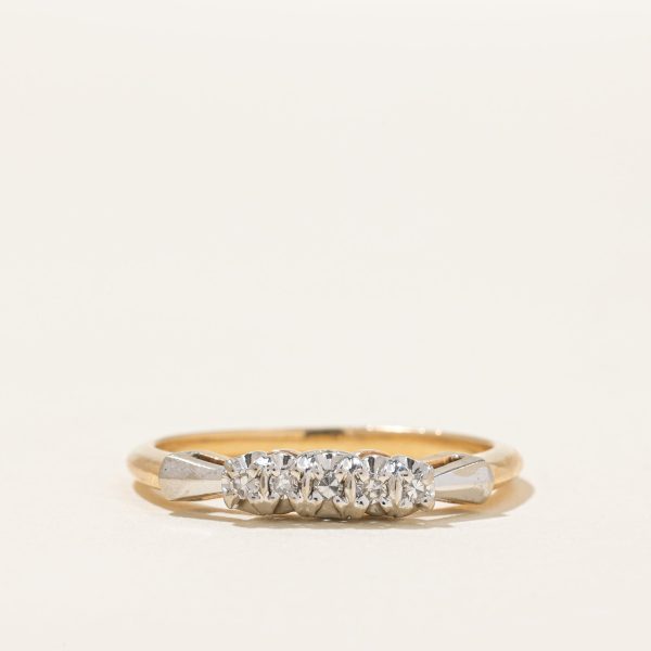 Five Stone Diamond Ring | 0.07ctw | SZ 7 | Online Hot Sale