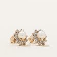 Pearl & Diamond Halo Earrings | 1.00ctw, 0.10ctw | Online