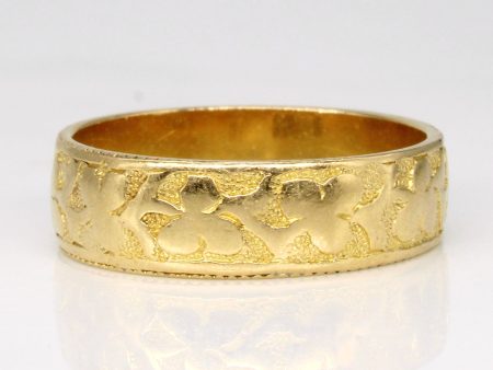 Victorian 1887 Hallmarked Chester 18k Yellow Gold Ring | SZ 7 | Online Hot Sale