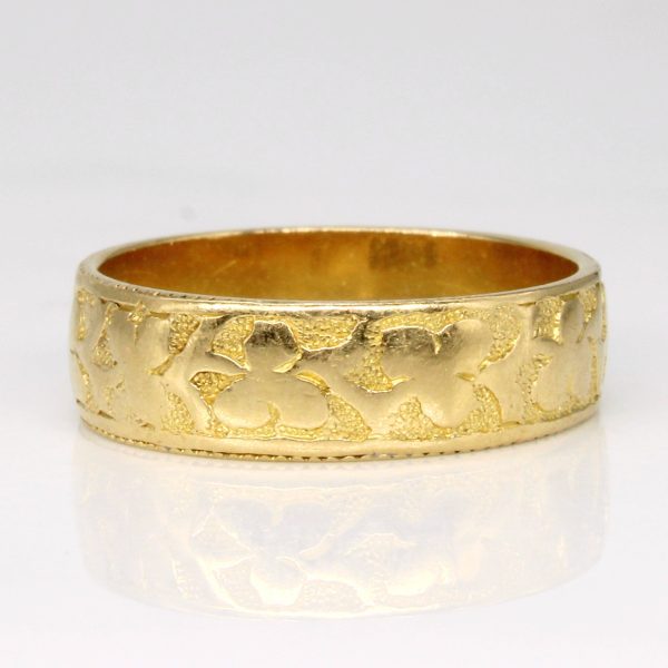 Victorian 1887 Hallmarked Chester 18k Yellow Gold Ring | SZ 7 | Online Hot Sale