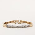 Two Tone Gold Illusion Set Diamond Bracelet | 0.27ctw | 7.5  | For Cheap