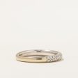 Vera Wang  Double Row Semi Eternity Diamond Band | 0.33ctw | SZ 6.25 | Online now