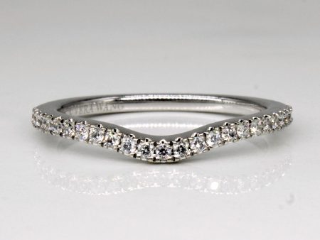 Vera Wang  Diamond Contour Wedding Band | 0.13ctw | SZ 6.25 | For Sale