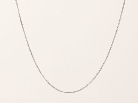 100 Ways  14K Adjustable White Gold Chain | 1.3mm | 16  - 18  Online Sale