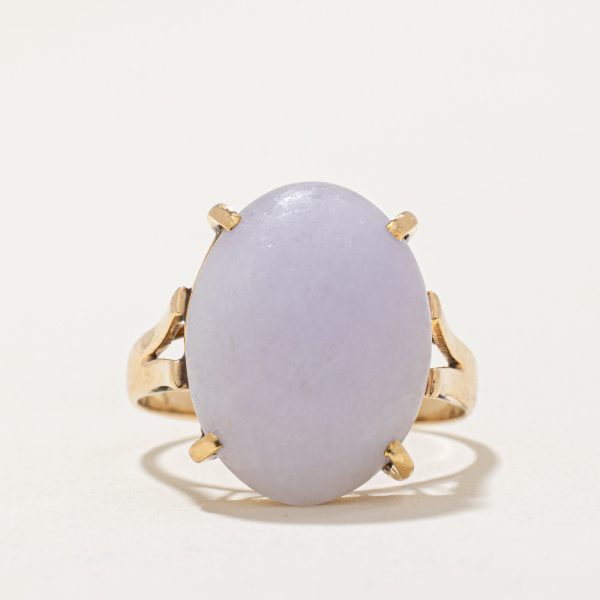 Lavender Jadeite Cocktail Ring | 9.00ct | SZ 7.5 | For Sale