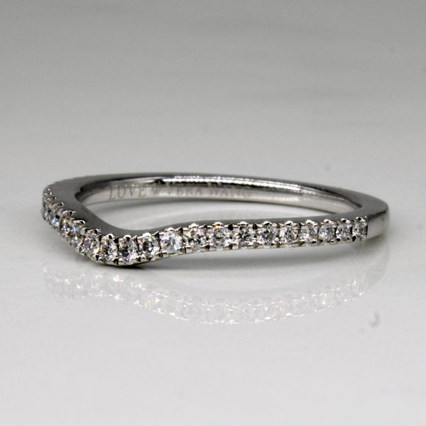 Vera Wang  Diamond Contour Wedding Band | 0.13ctw | SZ 6.25 | For Sale