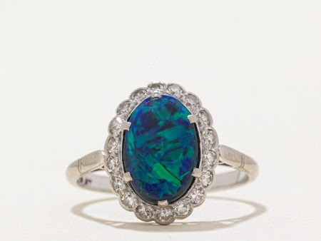 Opal & Diamond Ring | 1.30ct. 0.16ctw | SZ 6.5 | on Sale